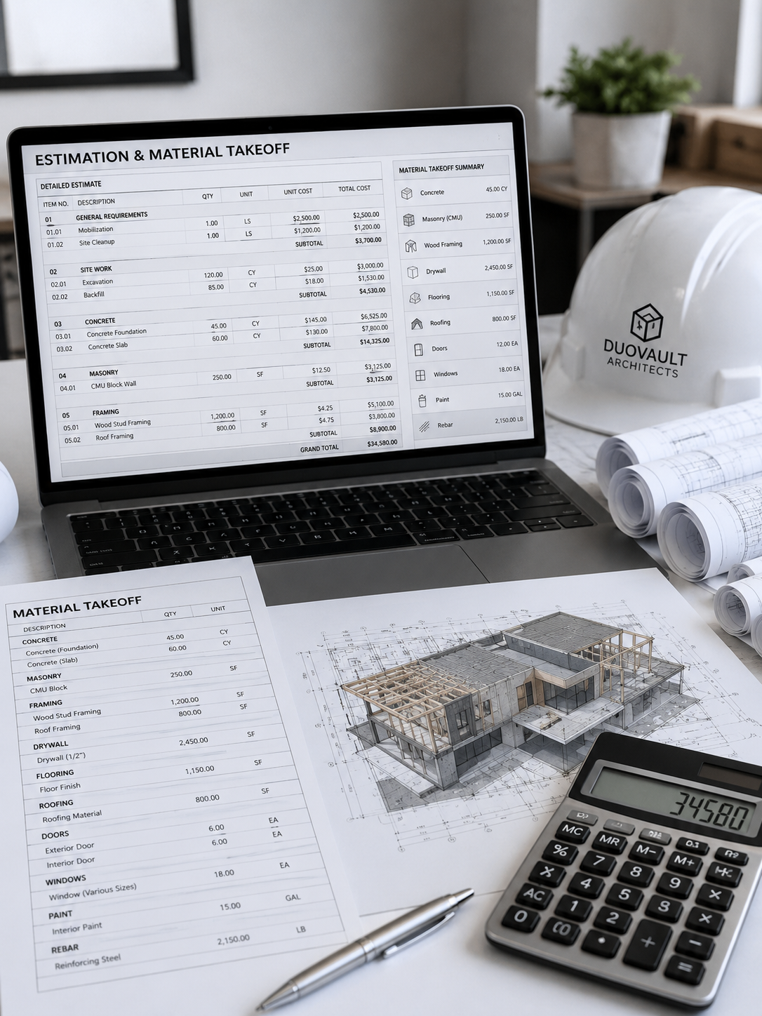 estimation & material takeoffs